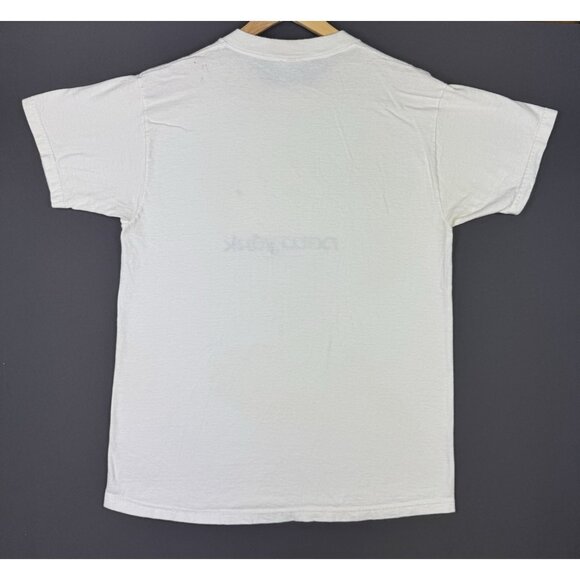 Vintage 90s New York City Big Apple World Trade Center Stitche Embroidered Art T - Picture 2 of 12